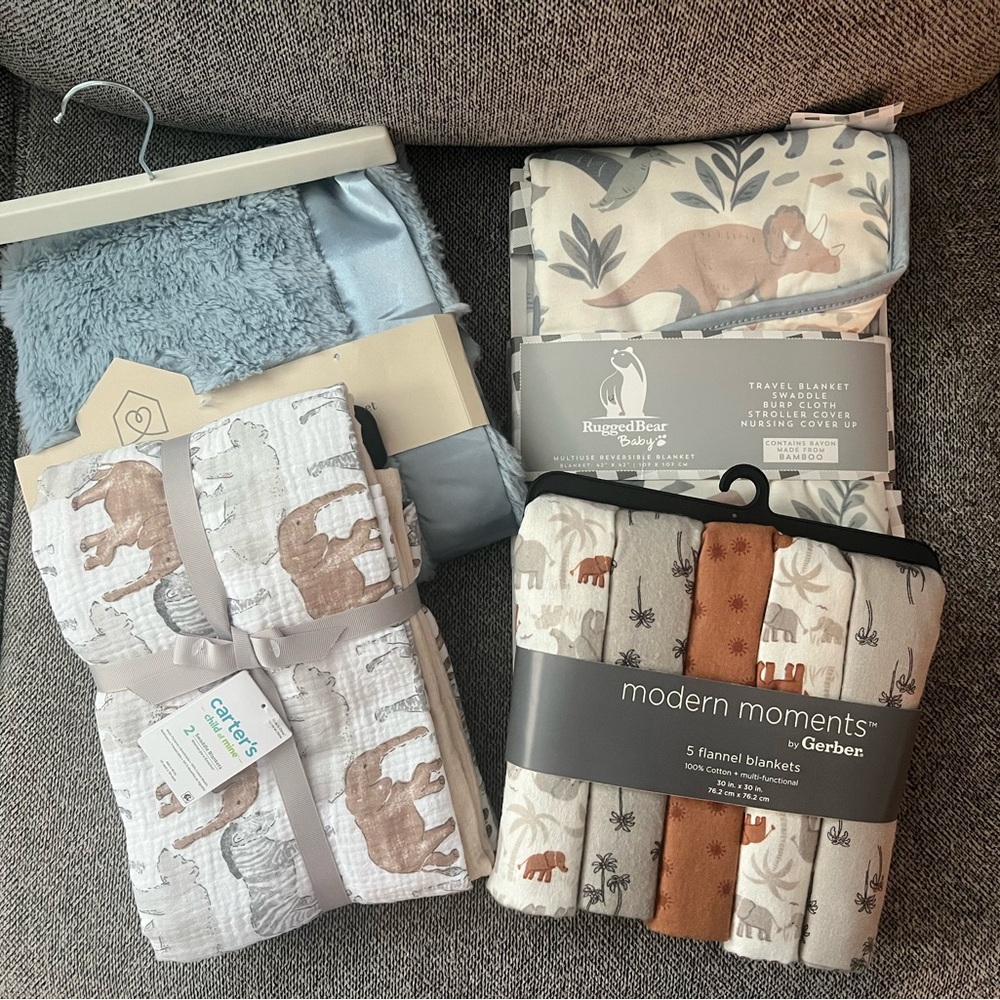 Lot of brand new baby blankets